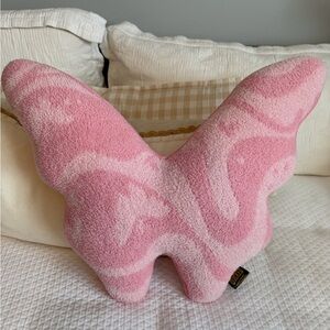 Wicked Pink Butterfly Plush Pillow